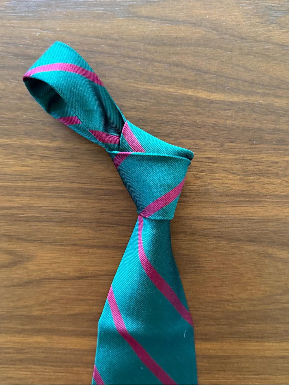 Polo by Ralph Lauren Teal Tie with Magenta Stripes